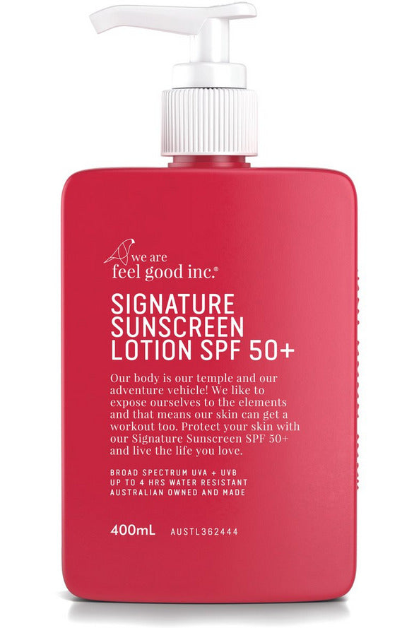Signature Sunscreen SPF50+ Sunscreen 400ml We Are Feel Good Inc.