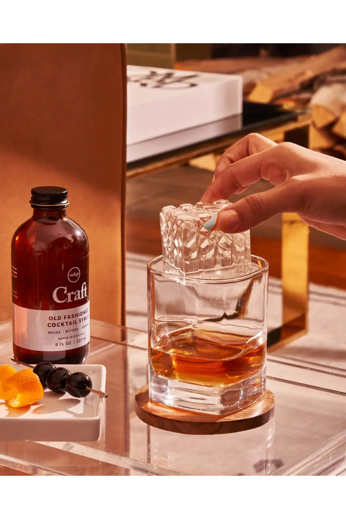 Cocktail Ice Tray Etched Bar + Cocktail Accessories W & P