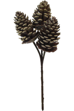 Faux Pine Cone Pick Christmas Decorations Flower Systems