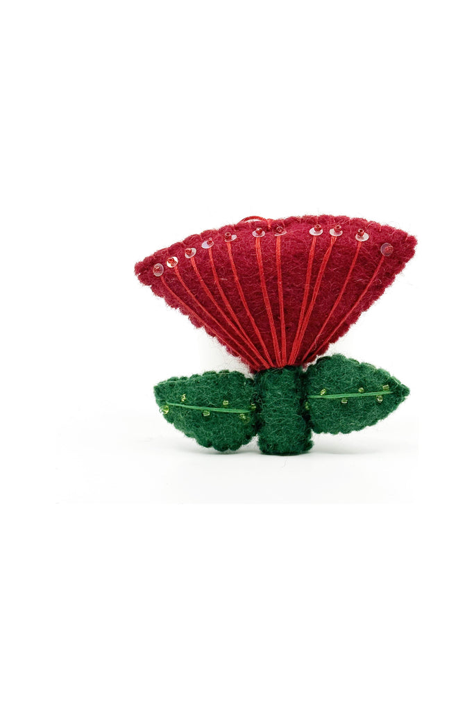 Pashom Felt Hanging Christmas Decoration Pohutukawa Flower