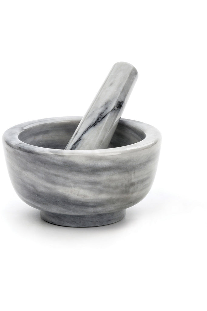 White Marble Mortar & Pestle Kitchen Tools + Utensils RSVP