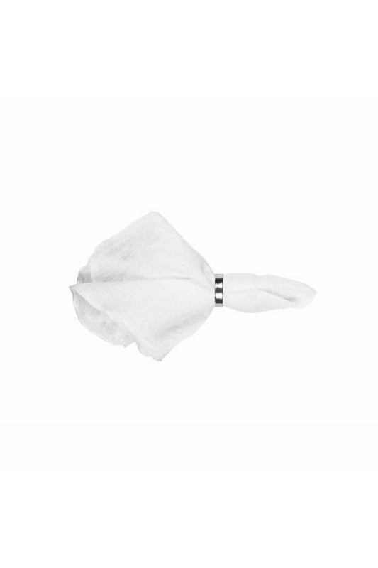 Gracie Eco Linen Napkin - White Cloth Napkins White Broste