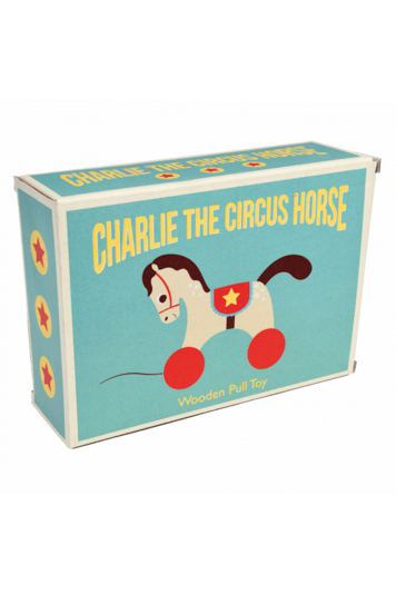 Wooden Pull Toy - Charlie the Circus Horse Play Rex London
