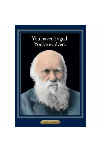 Greeting Card | Charles Darwin Birthday Greeting Card Cath Tate Cards