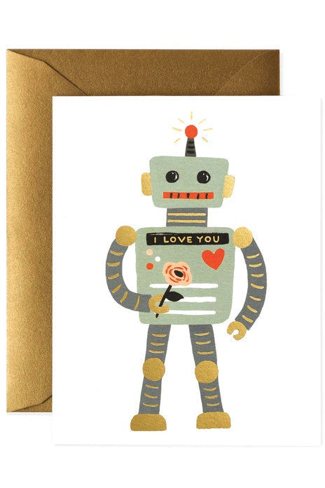 Greeting Card | Love Robot Love + Friendship Greeting Card Rifle Paper
