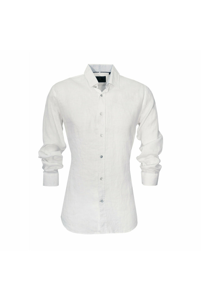 Blake Linen Shirt | White Mens Shirts M,L,XL,2XL Cutler & Co