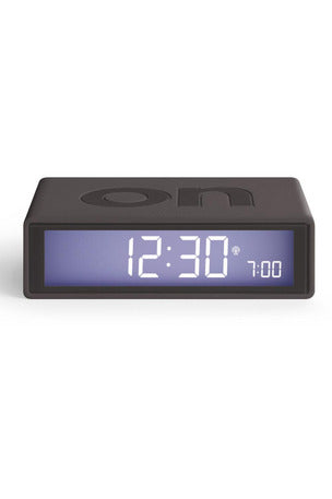 Flip LCD Alarm Clock | 5 Colours Alarm Clocks Black,Dark Blue,Gold,Mastic (White),Dark Grey Lexon