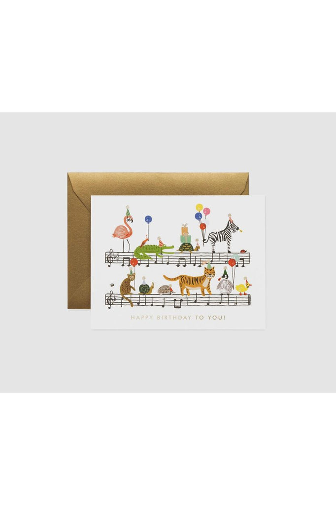 Greeting Card | Happy Birthday Song Birthday Greeting Card Rifle Paper