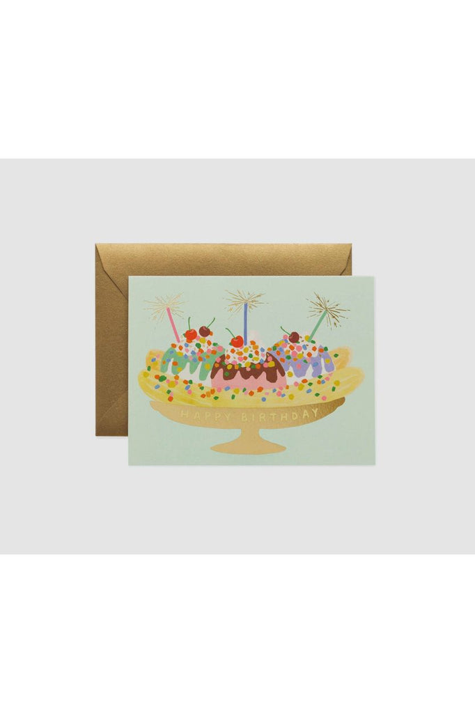 Greeting Card | Banana Split Birthday Birthday Greeting Card Rifle Paper