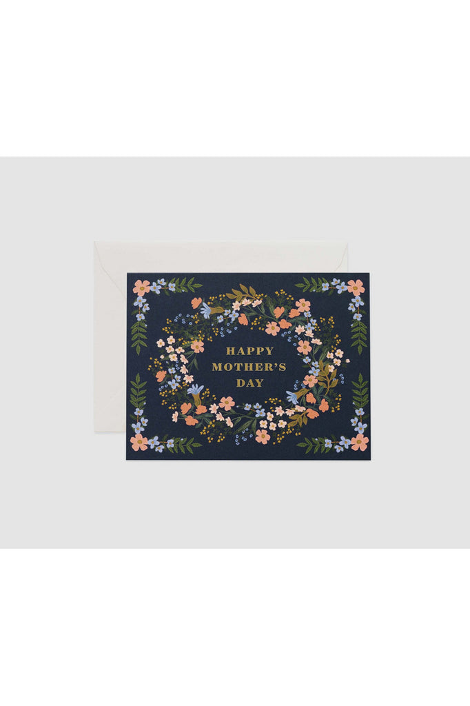 Greeting Card | Mother's Day Wreath Mother's Day Greeting Card Rifle Paper