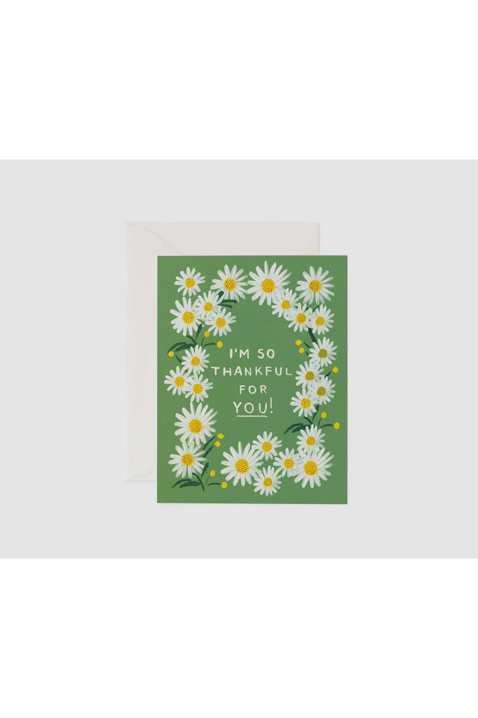 Rifle Paper Greeting Card Thankful For You Crisp Home + Wear