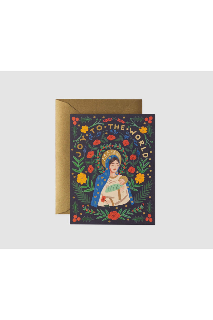 Rifle Paper Christmas Card Madonna & Child Crisp Home and Wear