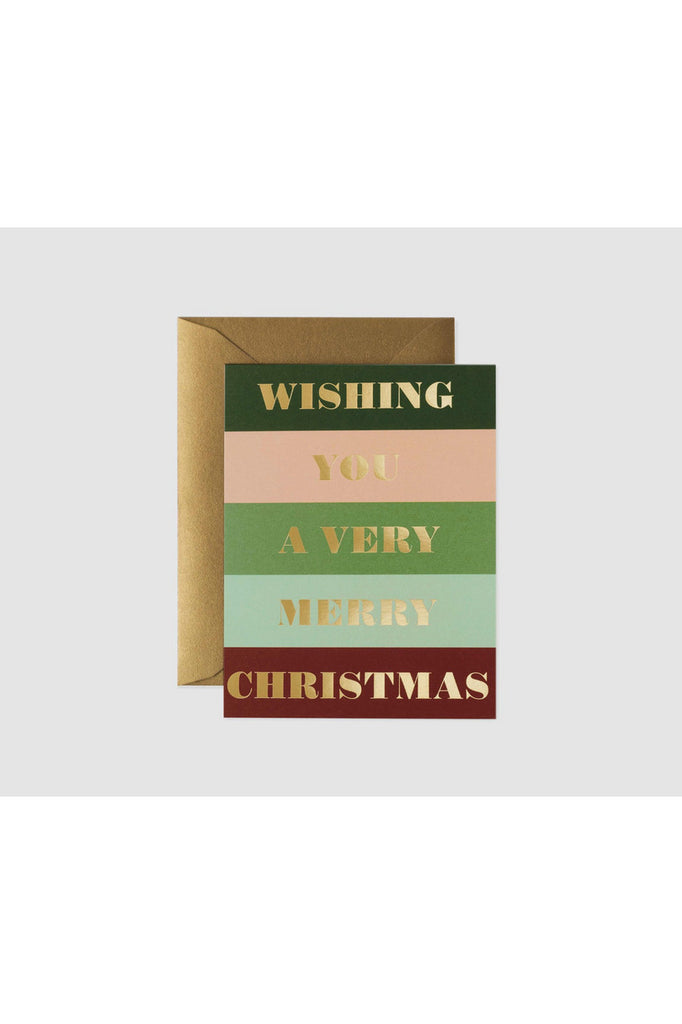 Rifle Paper Christmas Card Colour Bar Christmas Crisp Home and Wear