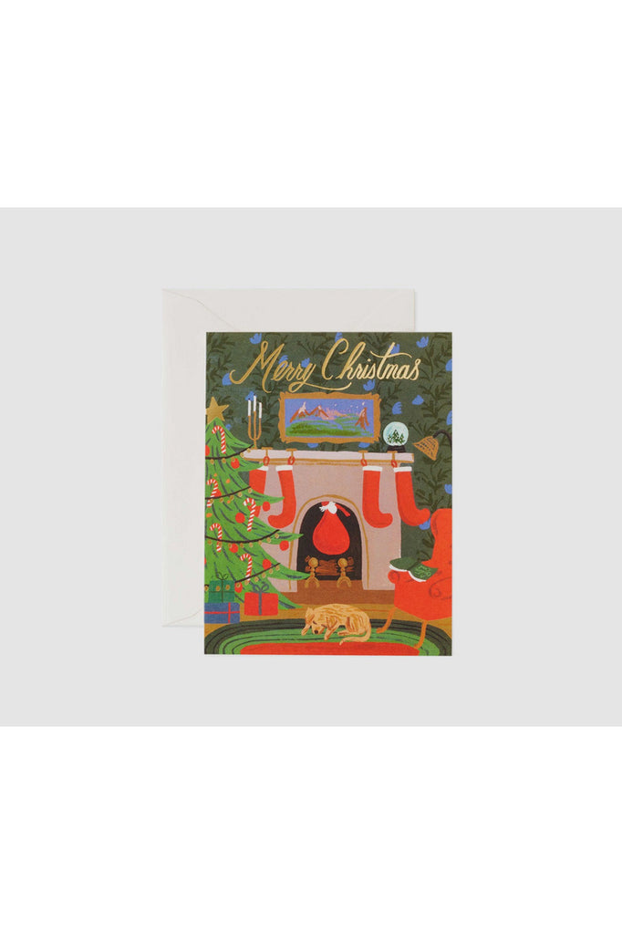 Rifle Paper Christmas Card Christmas Eve Scene Crisp Home and Wear