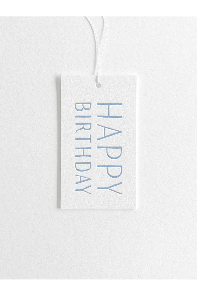 Gift Tag | Happy Birthday Blue Gift Tag Inker Tinker