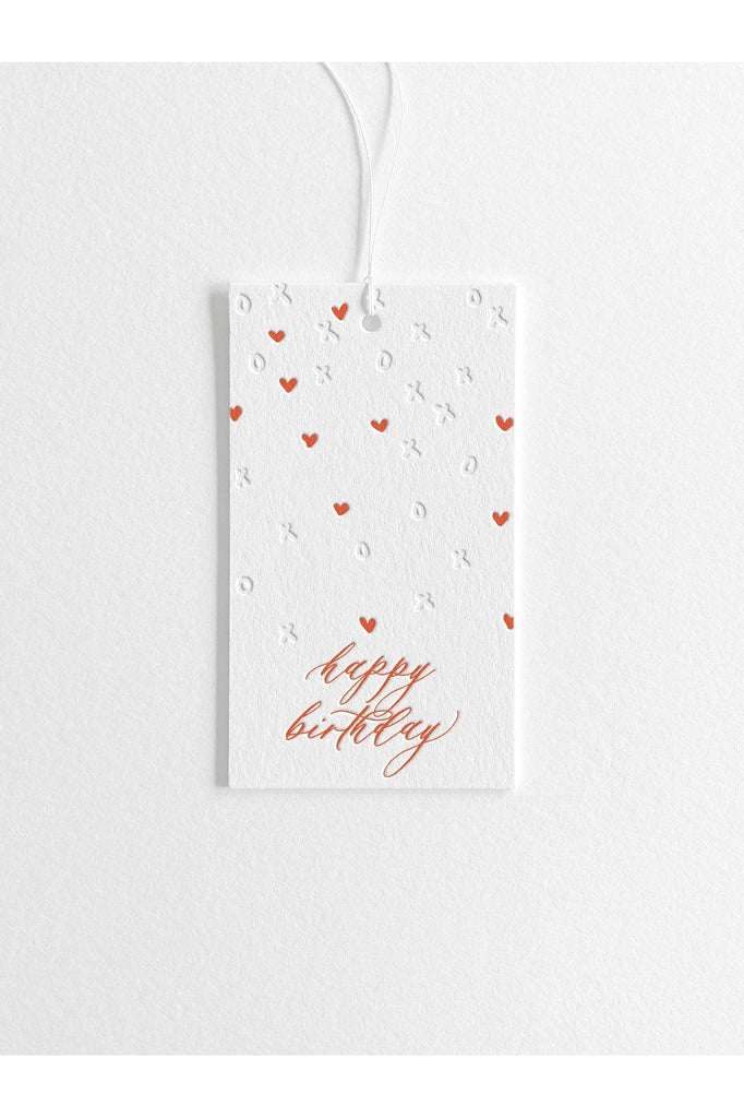 Gift Tag | Happy Birthday XO Gift Tag Inker Tinker