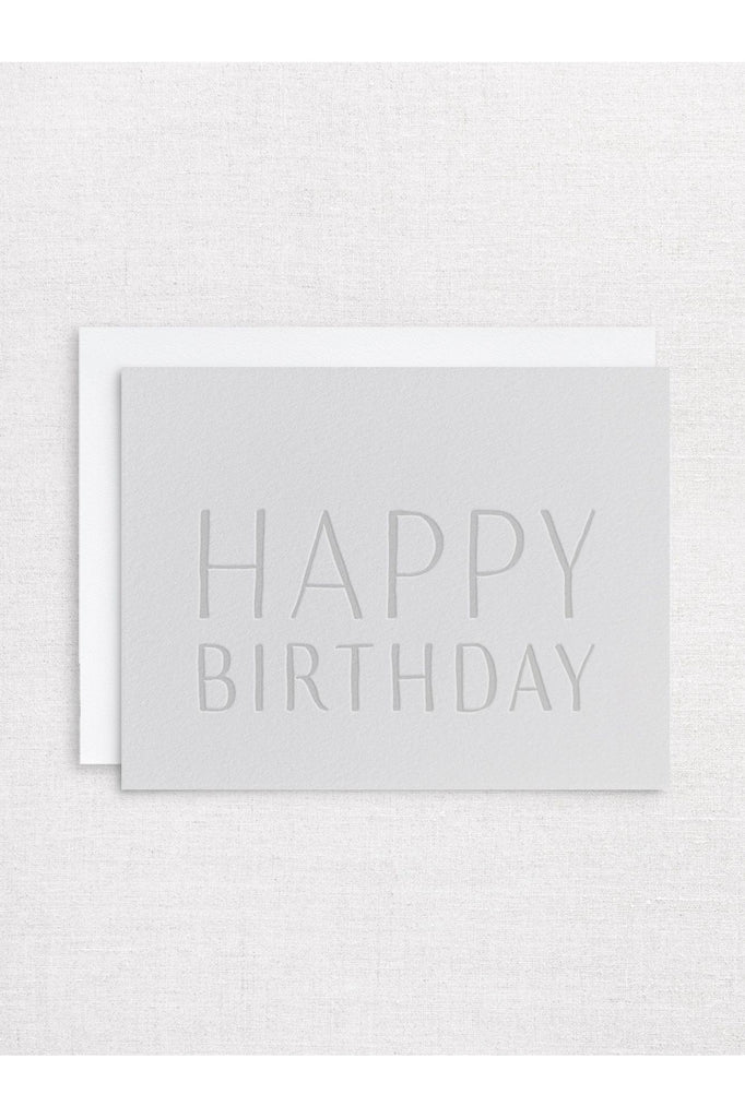 Greeting Card | Happy Birthday Grey Birthday Greeting Card Inker Tinker