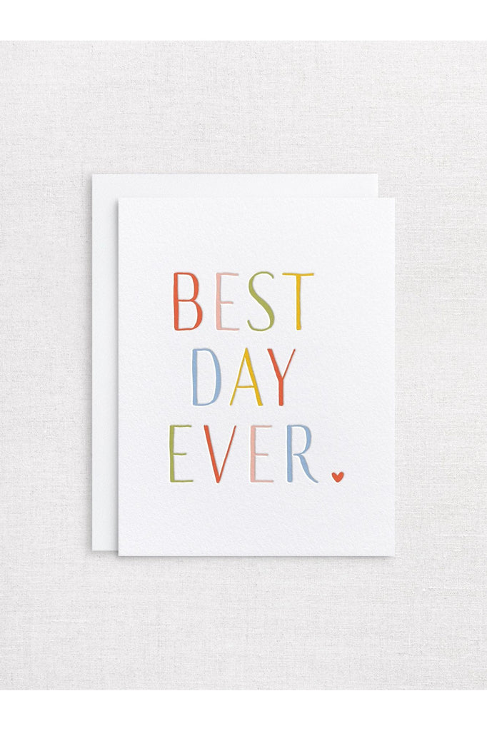 Greeting Card | Best Day Ever Colourful Everyday Greeting Card Inker Tinker