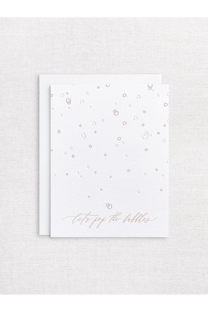 Greeting Card | Let's Pop the Bubbles Congratulations Greeting Card Inker Tinker