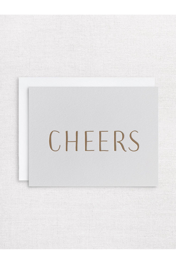 Greeting Card | Cheers Antique Gold Everyday Greeting Card Inker Tinker