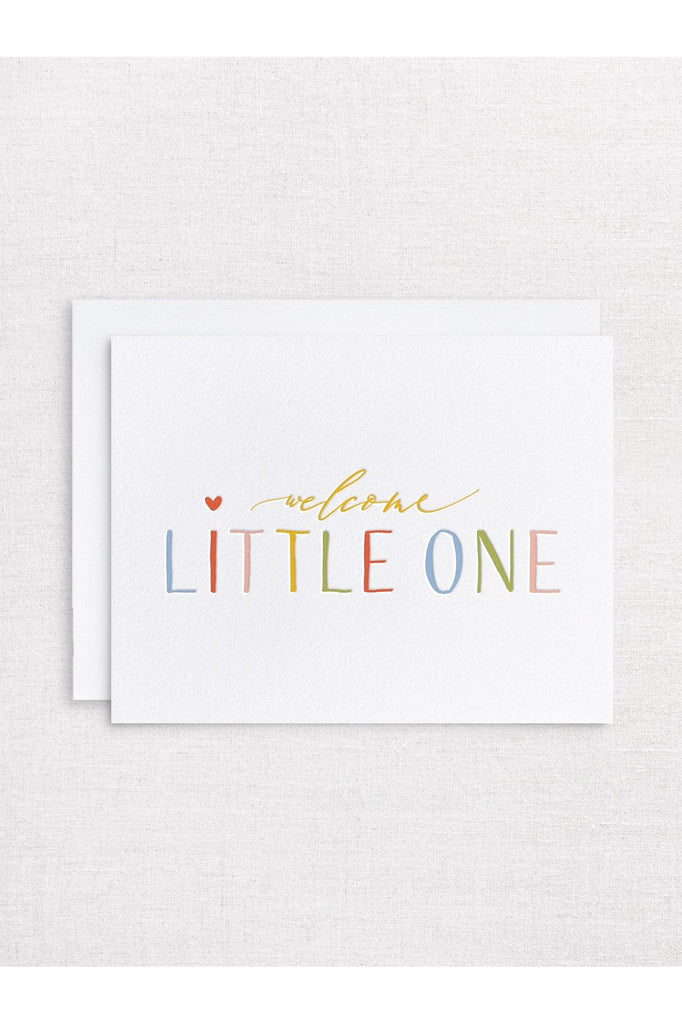 Greeting Card  | Welcome Little One (IT) New Baby Greeting Card Inker Tinker
