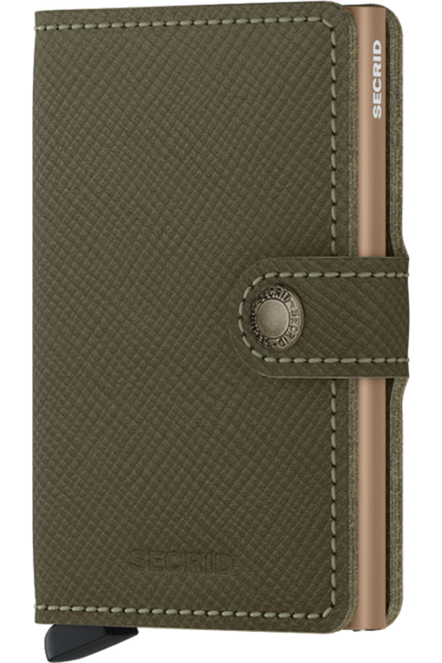 Miniwallet | Saffiano Leather | 4 Colours Mens Wallets Olive Secrid