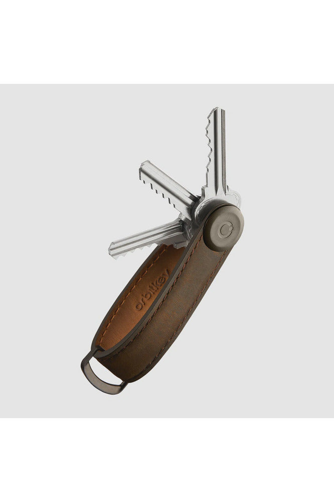 Key Organiser | Crazy Horse Leather | Oak Brown Keyrings Orbitkey