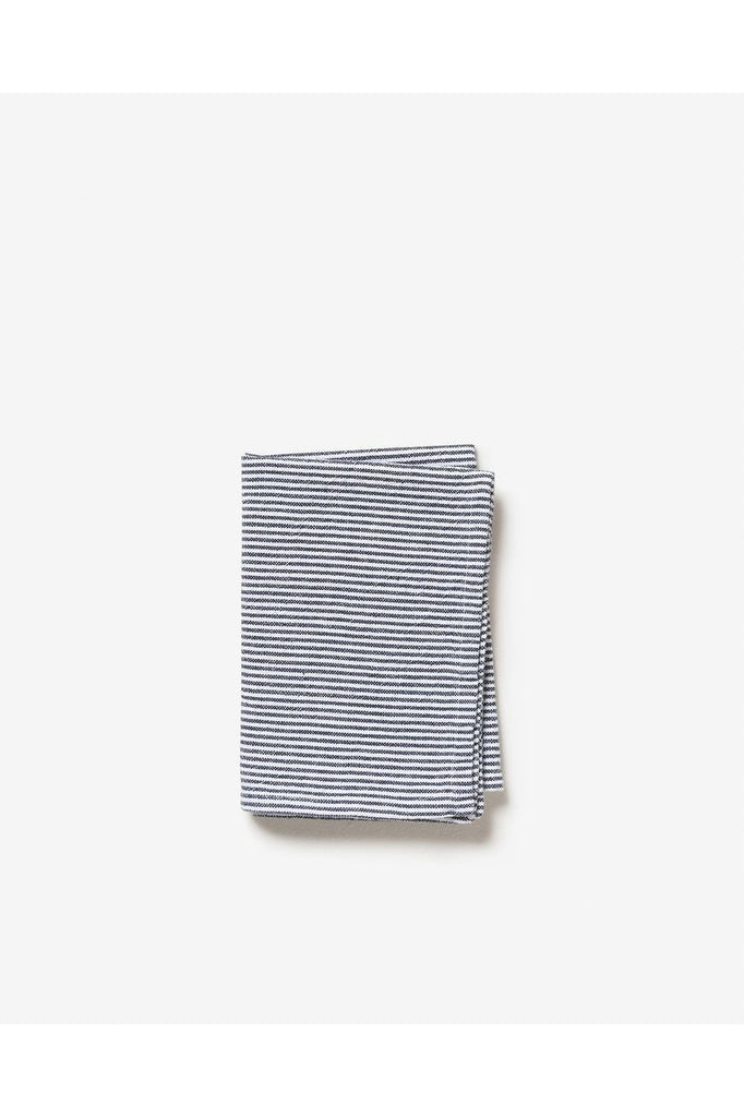 Stripe Washed Cotton Tea Towel | Navy Tea Towels Citta Essentials