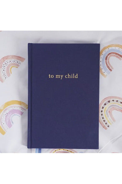 To My Child | Navy Baby + Child Keepsake Books Forget Me Not - Keepsake Journals
