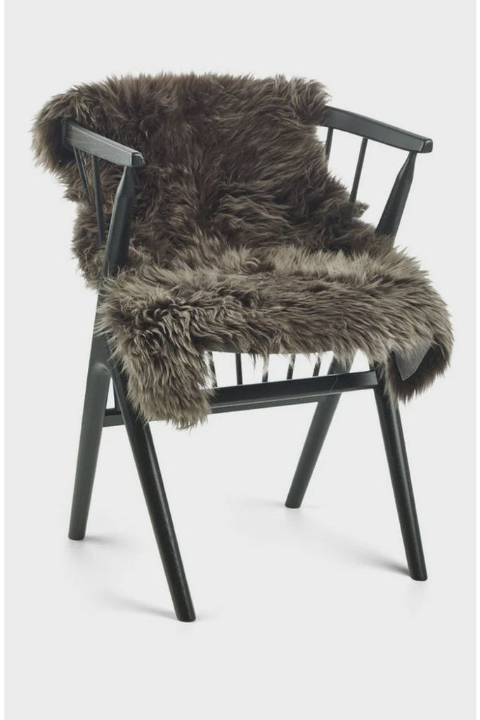 Natures Collection NZ Long Wool Sheepskin Rug Walnut Crisp Home + Wear