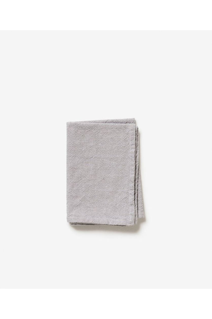 Washed Cotton Tea Towel | Grey Tea Towels Citta Essentials