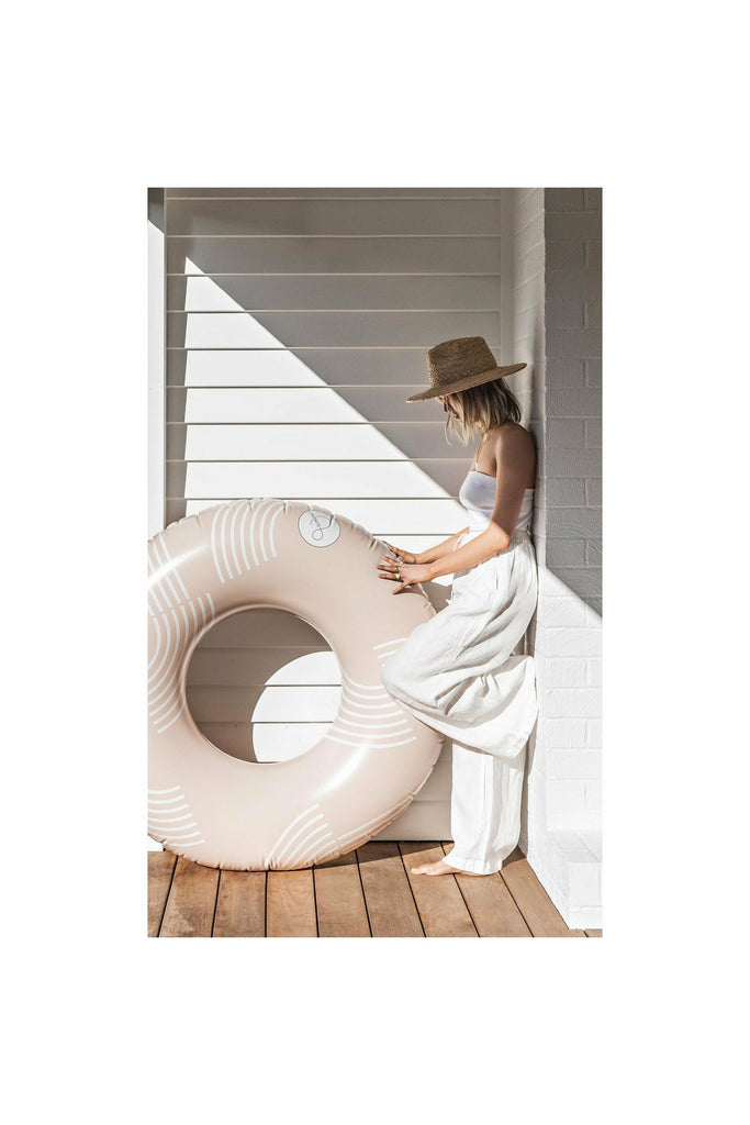 Curves Peach Oversized Pool Ring Inflatable Pools + Pool Rings + Floats & Sunday