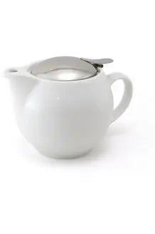 Zero Classic White Teapot 450ml Crisp Home and Wear